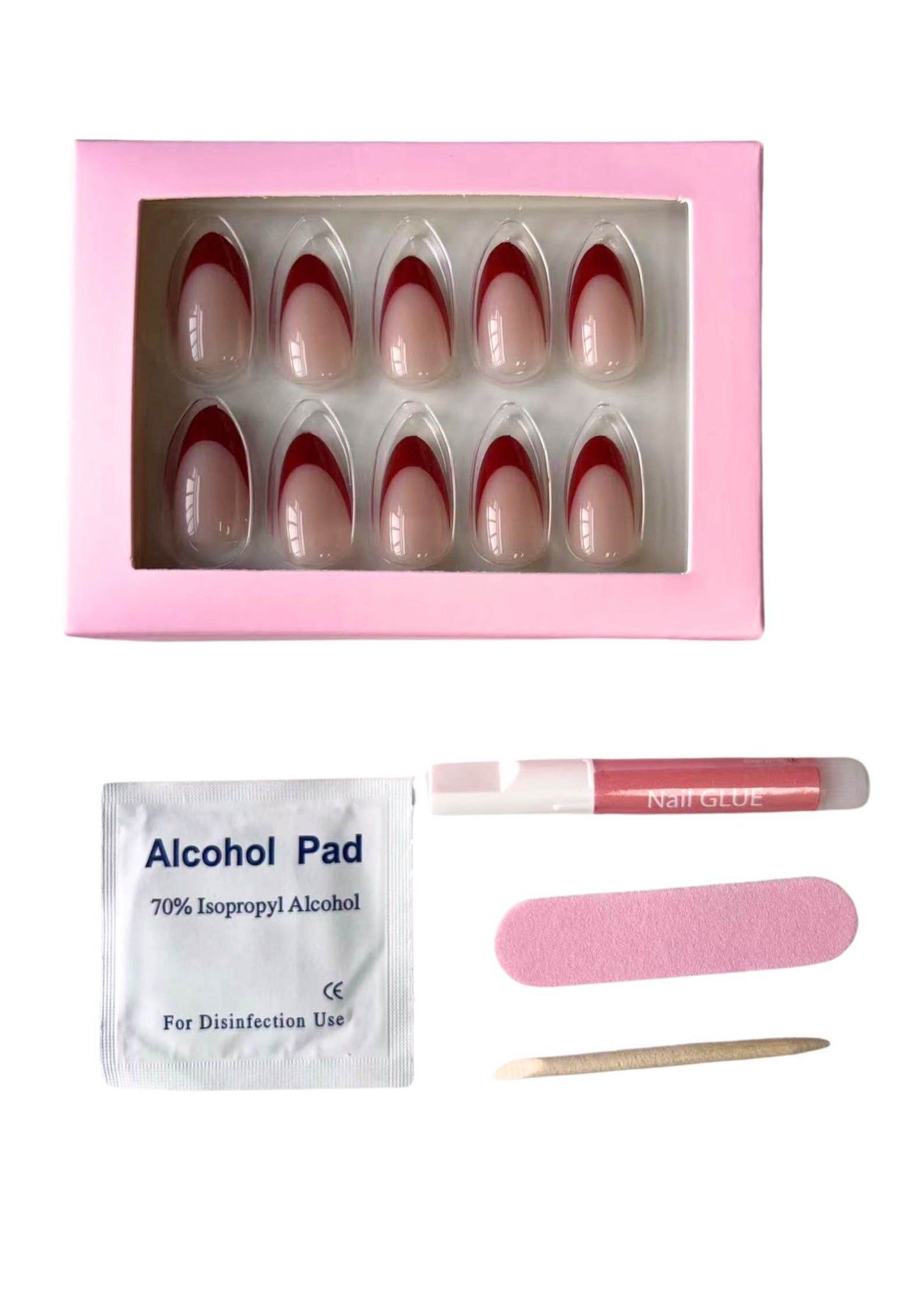 Speedy Nails ranskalainen aikuistyylinen setti (30-32 kpl, sisältää kaikki tarvikkeet)