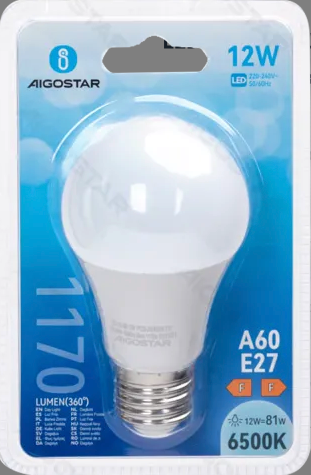 LED bulb A60 E27 12W