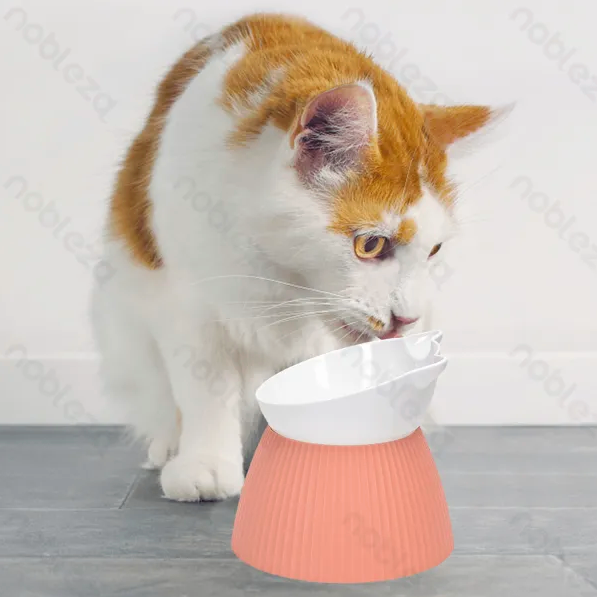 cat elevated bowl(Pink)