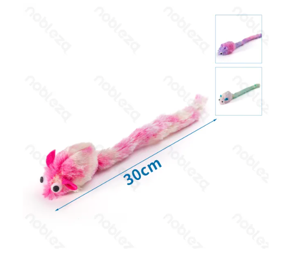 CAT TOY L30CM PURPLE/BLUE/RED