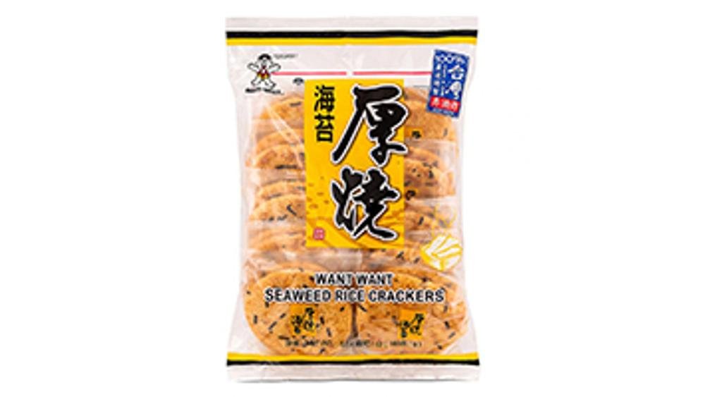WANTWANT/WANT WANT Merilevä-riisikeksi 160g/旺旺厚烧海苔 160g