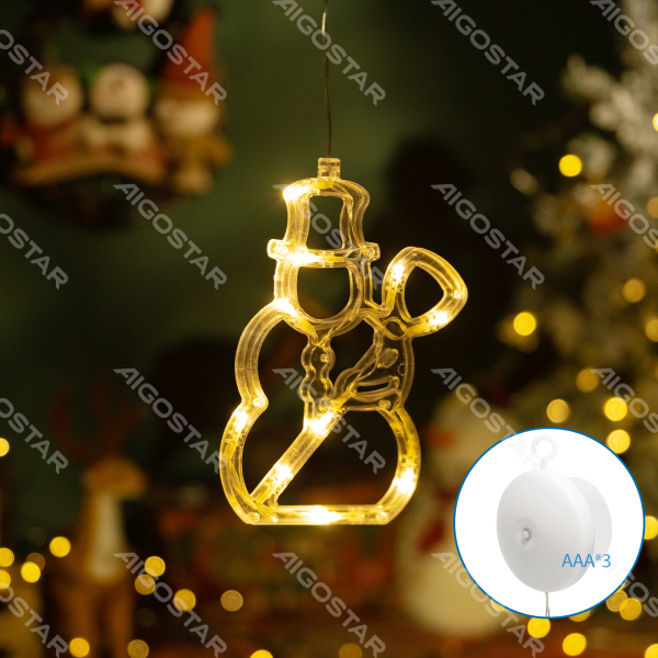 3AAA Snowman Ornament Light, Warm Light