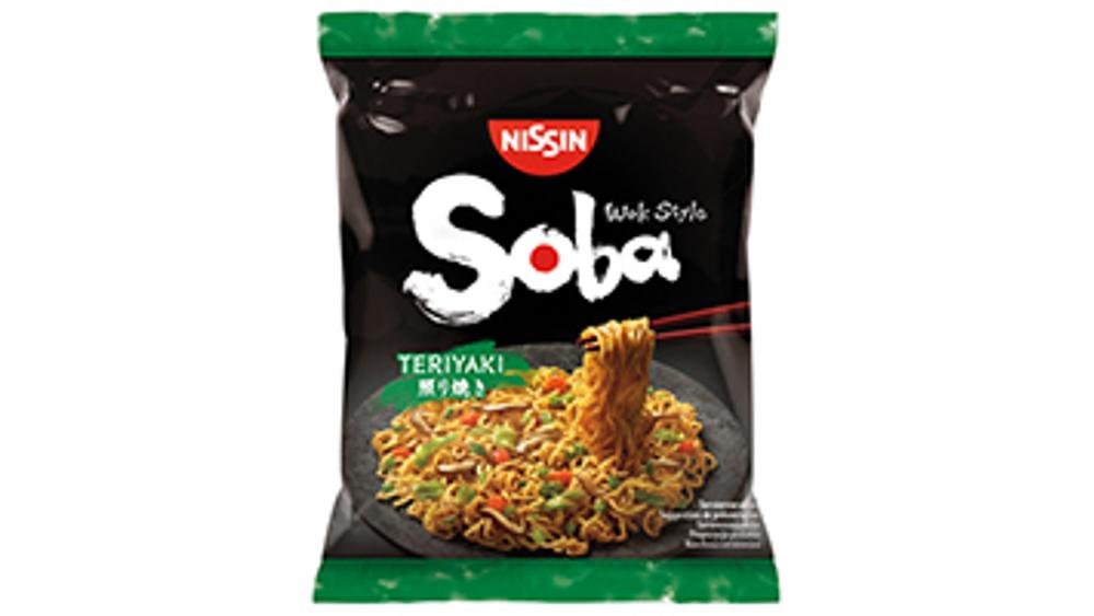 Nissin/Instant Soba Noodles Teriyaki 110g/日清照烧炒面 110g/Pikasoba-nuudelit Teriyaki-maustettuna 110g