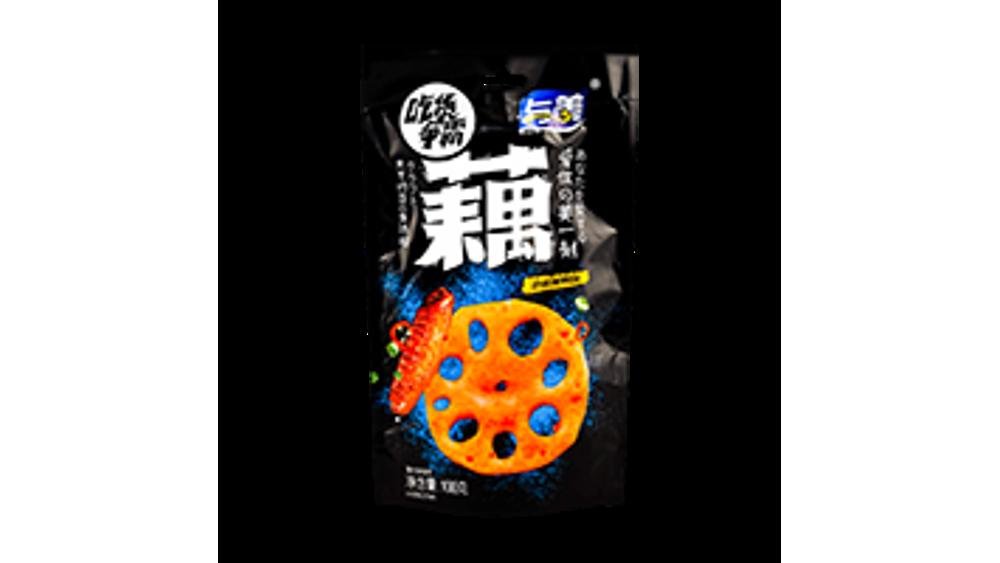 Yumei/Lotus Root Chips Duck Flavor 100g/与美藕片黑鸭味 100g/Lotusjuurilastut ankka maku 100g