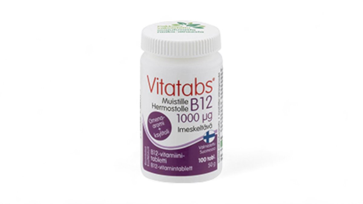 Vitatabs B12 1000µg omena 100 tabl