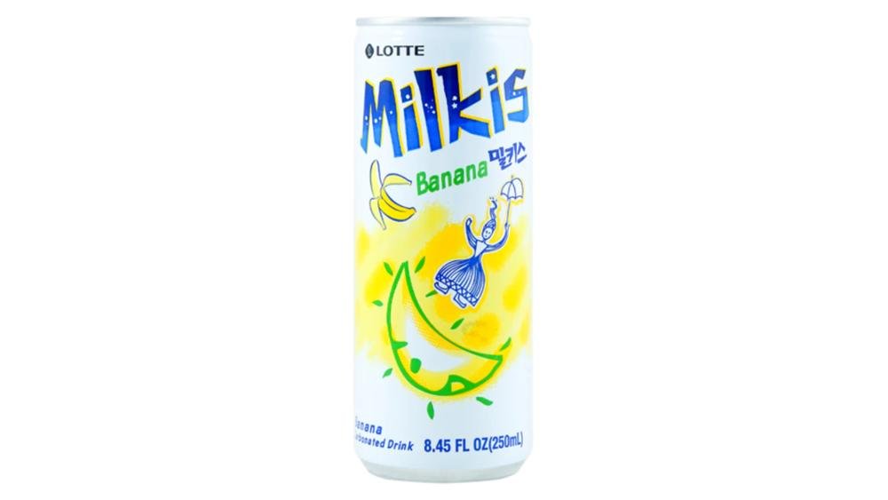 Lotte/Lotte milkis soda banana/乐天香蕉苏打饮料 250ml