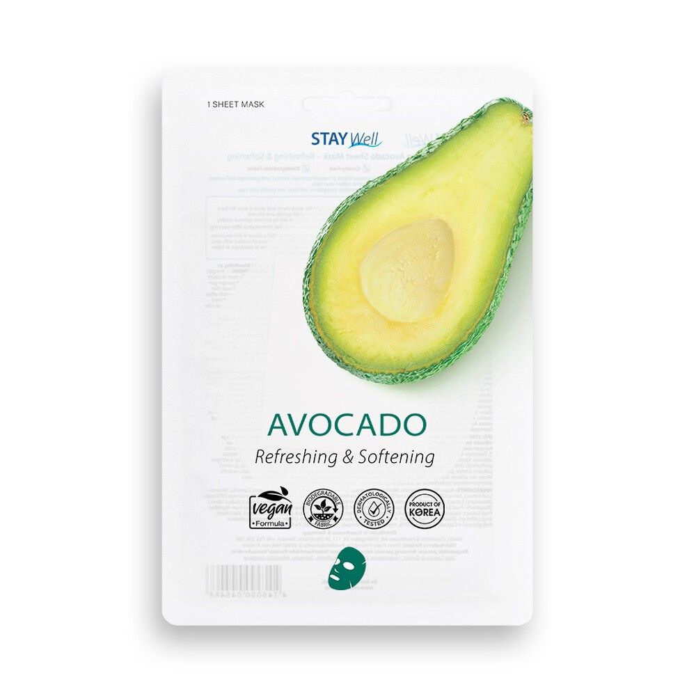 STAY WELL Vegan Sheet Mask - AVOCADO 20g
