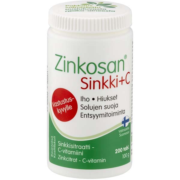 Zinkosan Zinc + C 200 tablets / 100 g