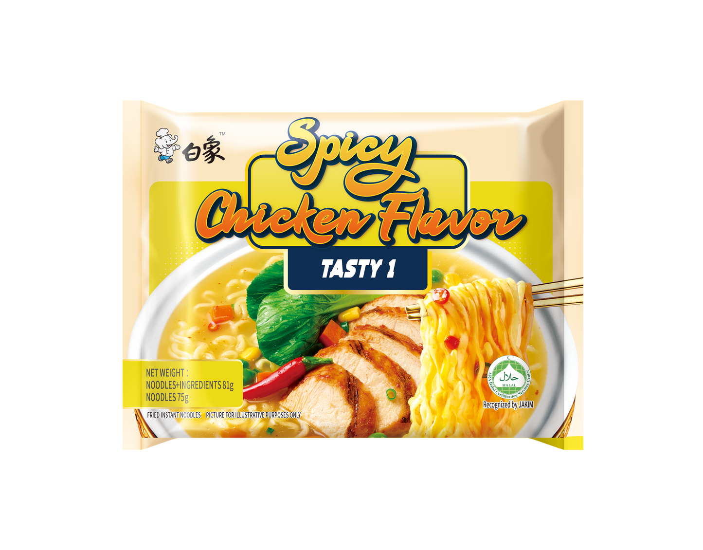 BAIXIANG Instant Noodle Chicken Soup Flavor 82g