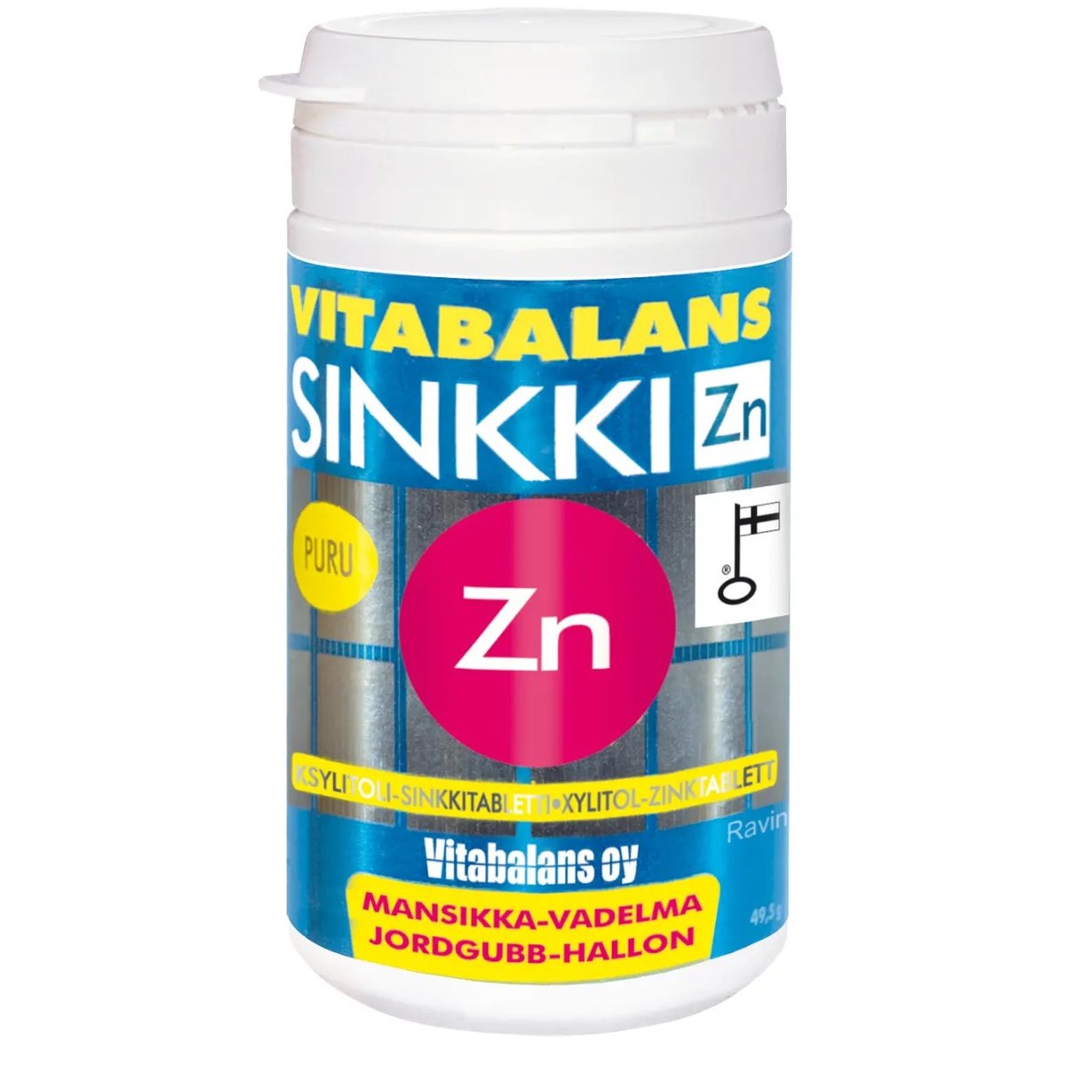 Vitabalans Sinkki Zn - Sinkkisitraatti 15 mg 90 tabl