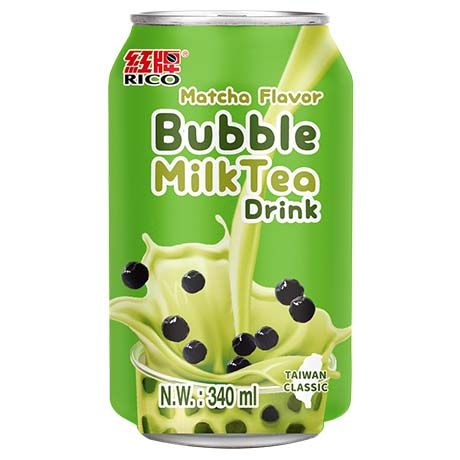 RICO Bubble Milk Tea Drink Matcha 340ml