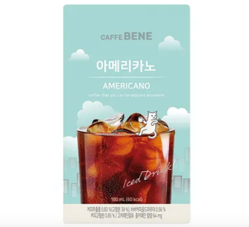 Caffebene Americano pouch coffee 190ml