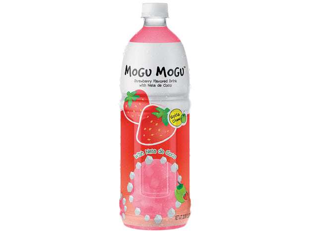 Mogu Mogu Strawberry Drink with Nata de Coco 1L