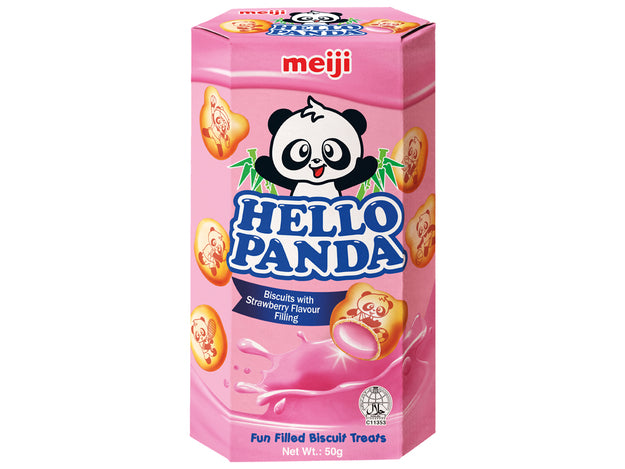 Meiji Hello Panda Biscuits Strawberry 50g