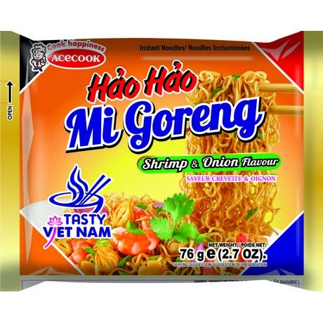 ACECOOK HH shrimp onion instant noodles 76g