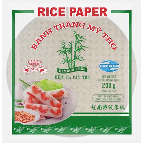 Bamboo Tree Rice Paper Summer Roll Round 22 cm 200g