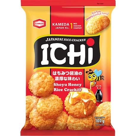ICHI Rice Cracker Shoyu with Honey 100g