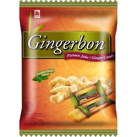 GINGERBON Ginger Peppermint Bonbons 125g
