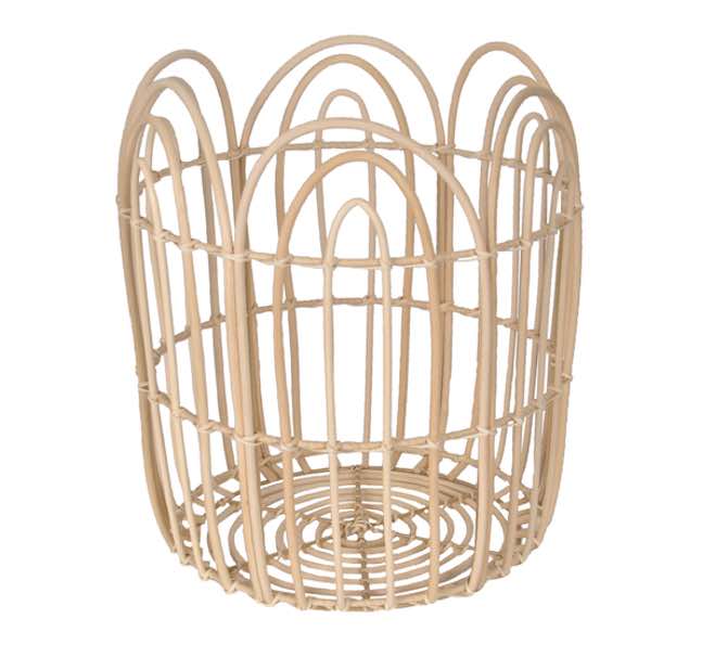 HTLB-1A luonnonvalkoinen kukkapesukori 33x38cm