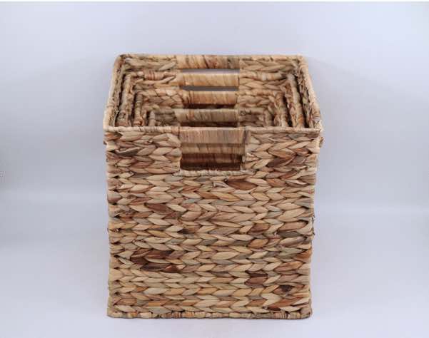 HTSB-1 Natural Brown Cube säilytyskori 4kpl setti