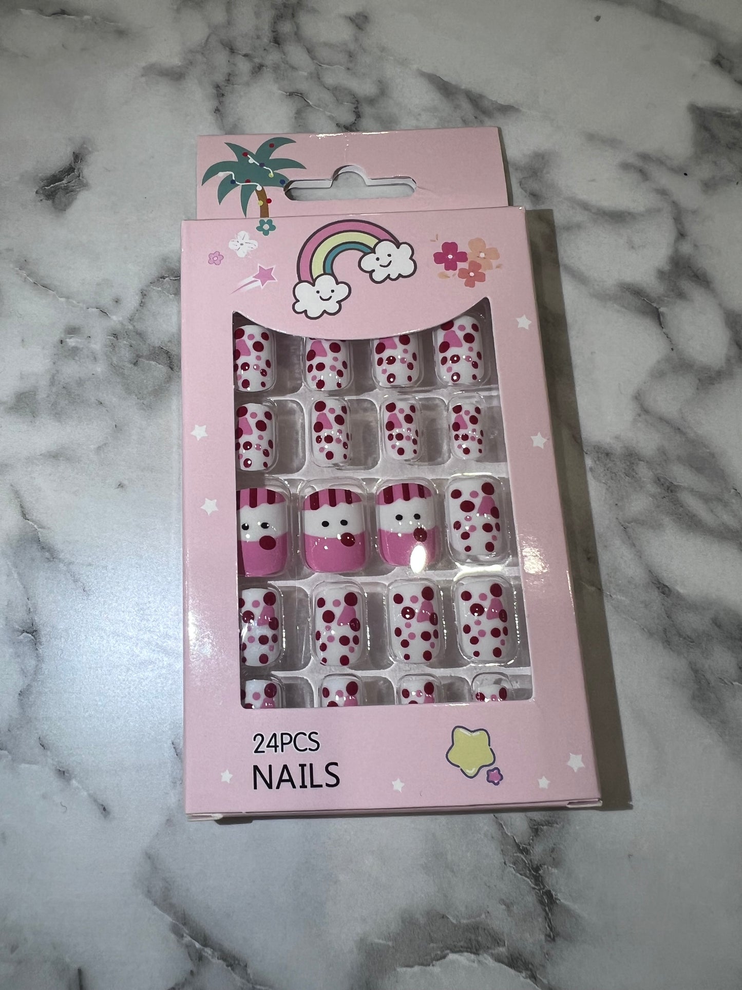 Speedy Nails Child-style Set (24 pcs, No Adhesive Needed) for 4+ years old
