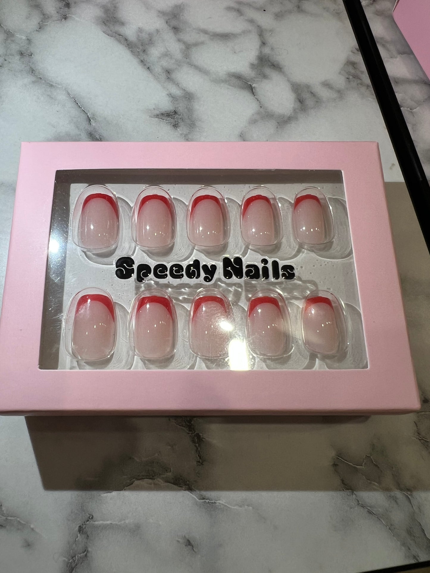 Speedy Nails ranskalainen aikuistyylinen setti (30-32 kpl, sisältää kaikki tarvikkeet)