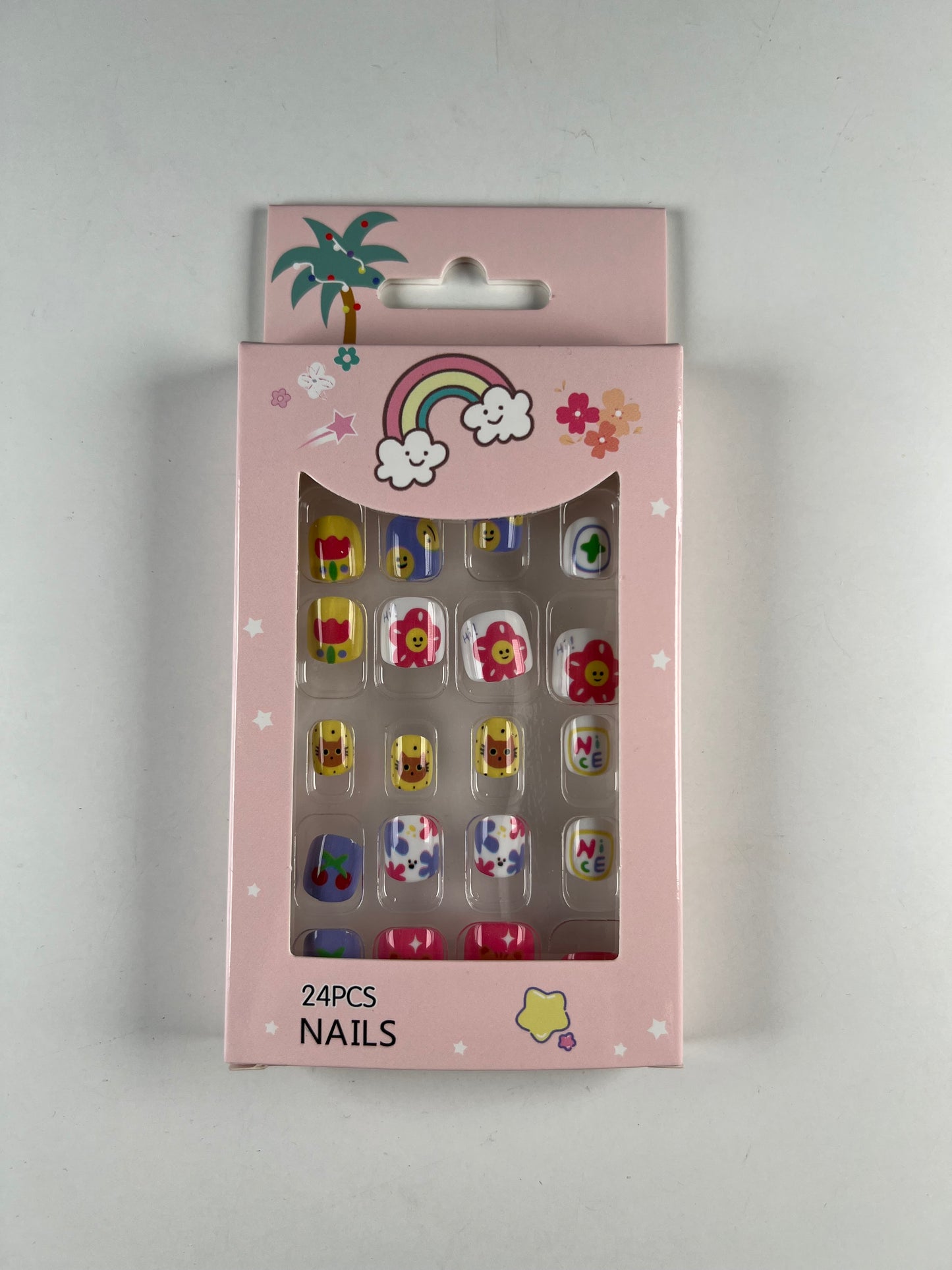 Speedy Nails Child-style Set (24 pcs, No Adhesive Needed) for 4+ years old