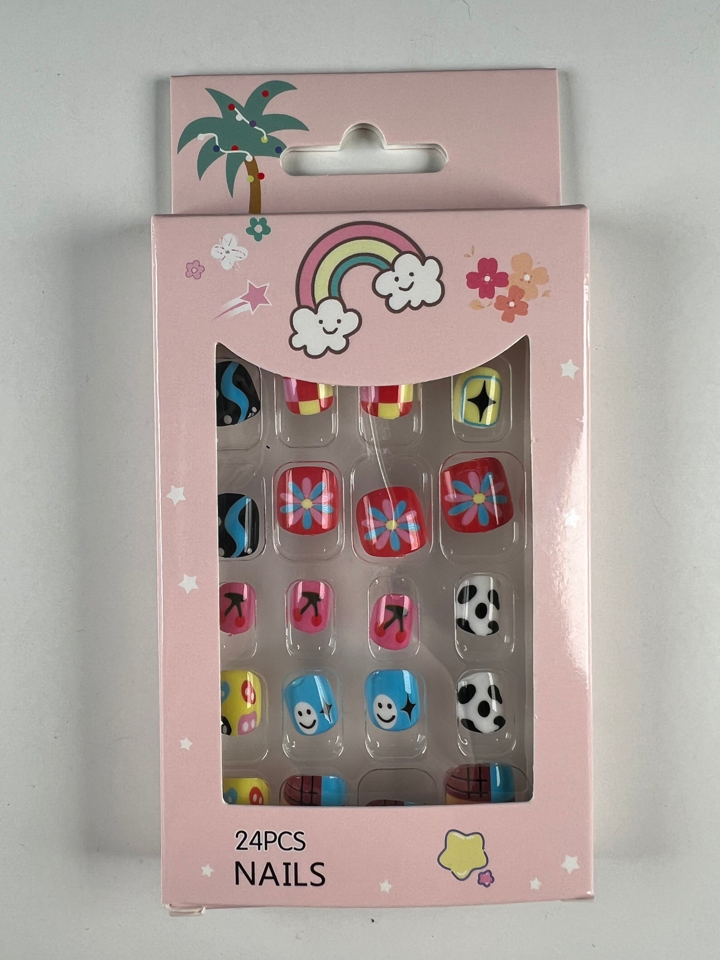 Speedy Nails Child-style Set (24 pcs, No Adhesive Needed) for 4+ years old