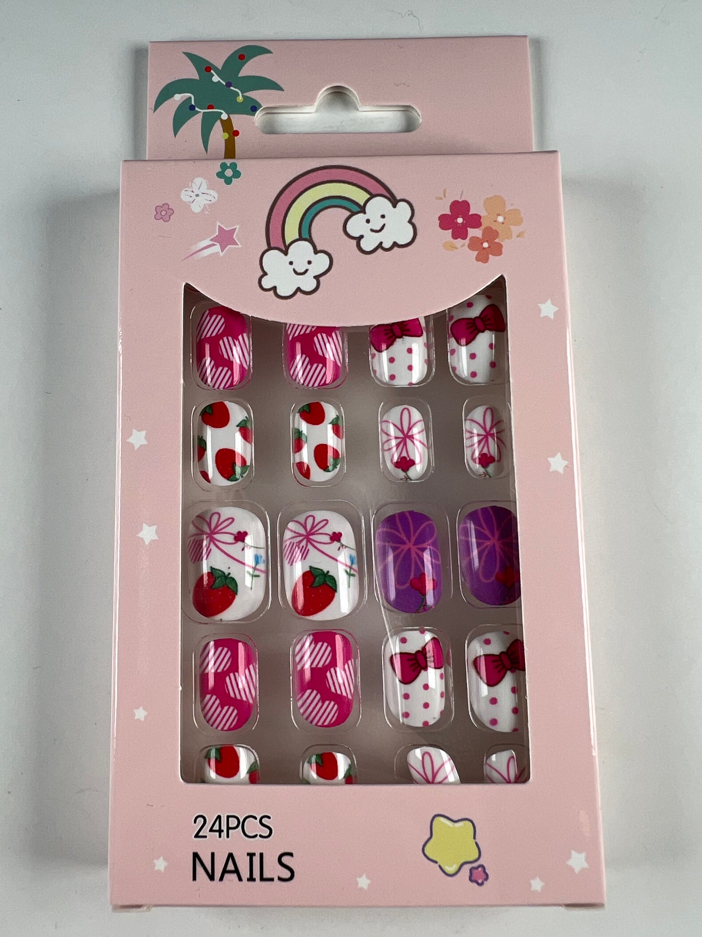 Speedy Nails Child-style Set (24 pcs, No Adhesive Needed) for 4+ years old