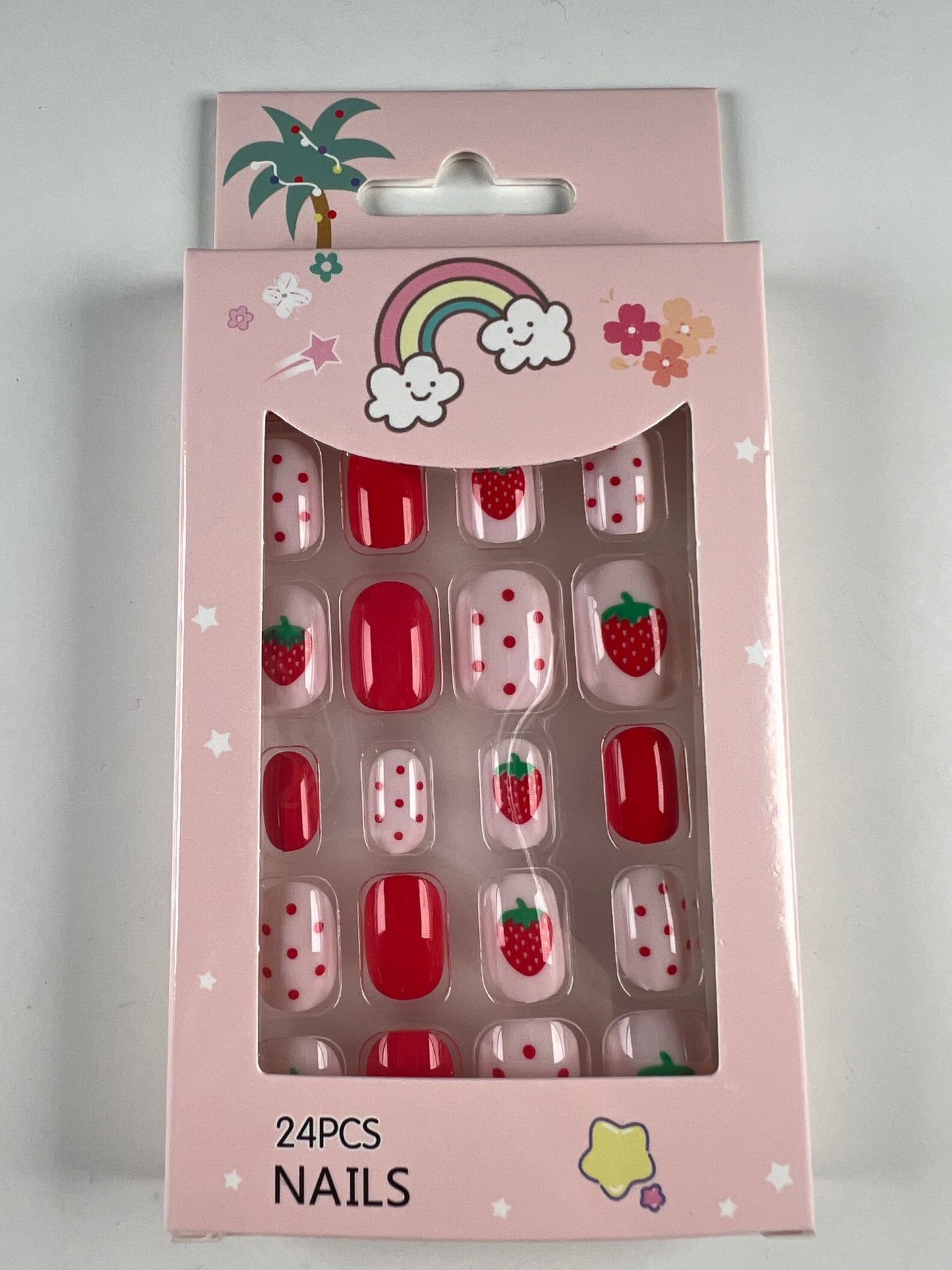 Speedy Nails Child-style Set (24 pcs, No Adhesive Needed) for 4+ years old
