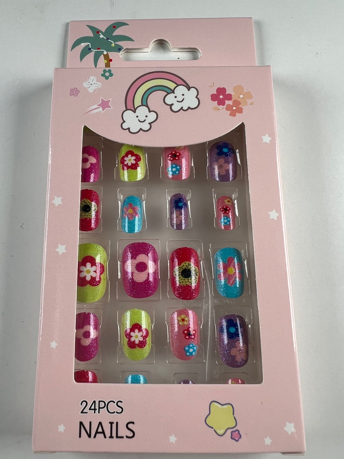 Speedy Nails Child-style Set (24 pcs, No Adhesive Needed) for 4+ years old