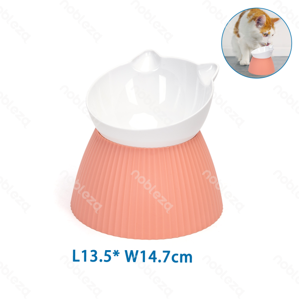 cat elevated bowl(Pink)