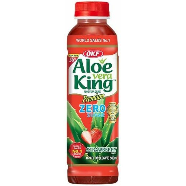 OKF Aloe Vera Juoma Mansikka Sokeriton 500ml