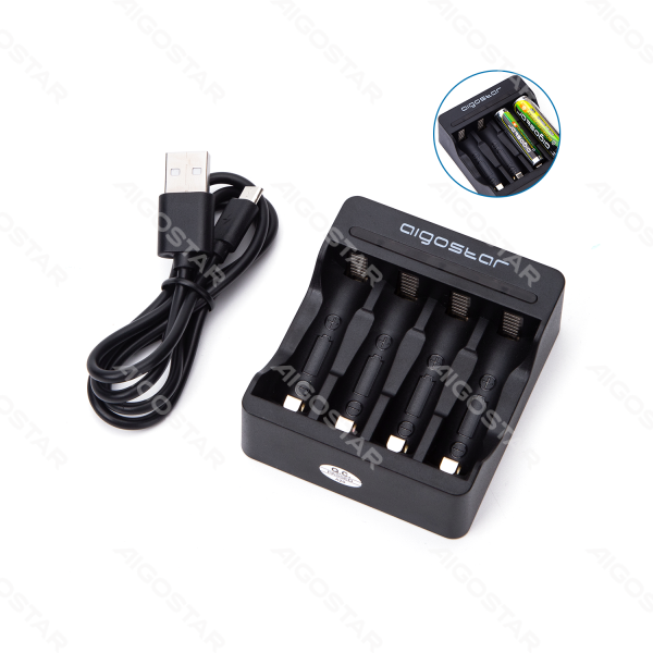 Quick Battery Charger 4(AA/AAA) Black