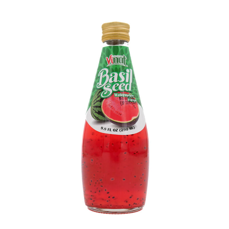 Vinut Basil Seed Drink Watermelon flavor 290ml