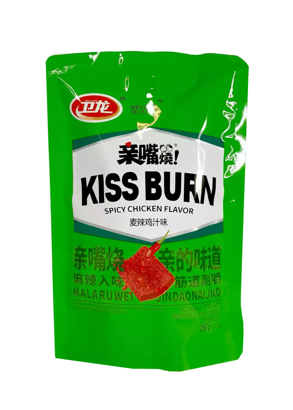 WEI LONG Kiss Burn Spicy Gluten Chicken Flavor 260g