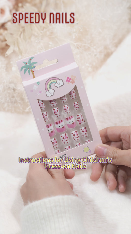 Speedy Nails lapsityylinen setti (24 kpl, ei liimaa) yli 4-vuotiaille