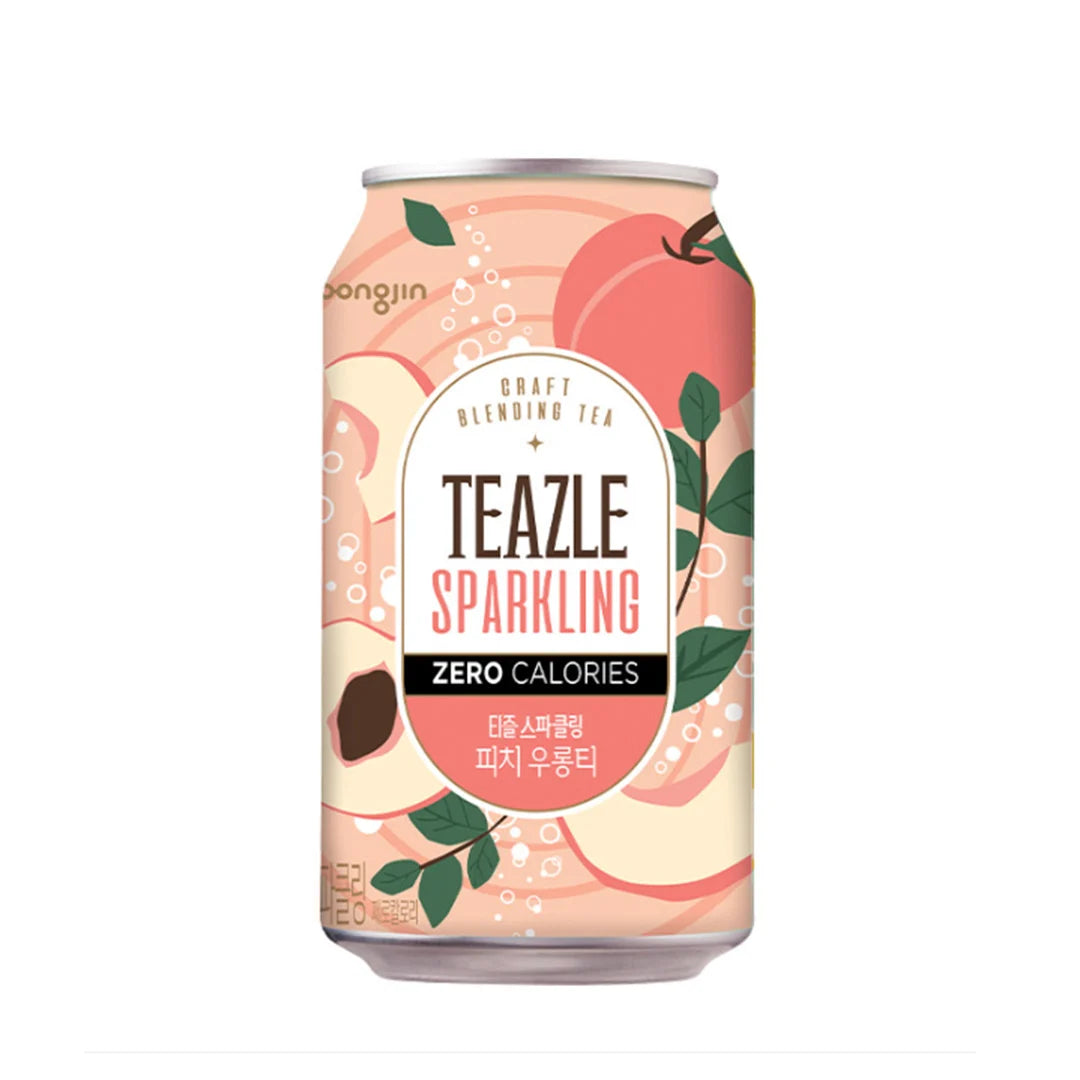 TEAZLE Sparkling Drink Peach 340ml