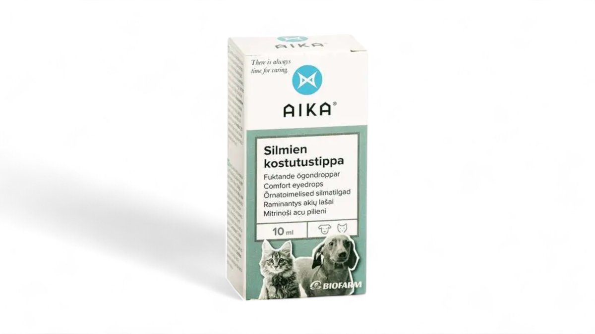 Biofarm AIKA Silmien Kostutustippa Koirille ja Kissoille 10 ml