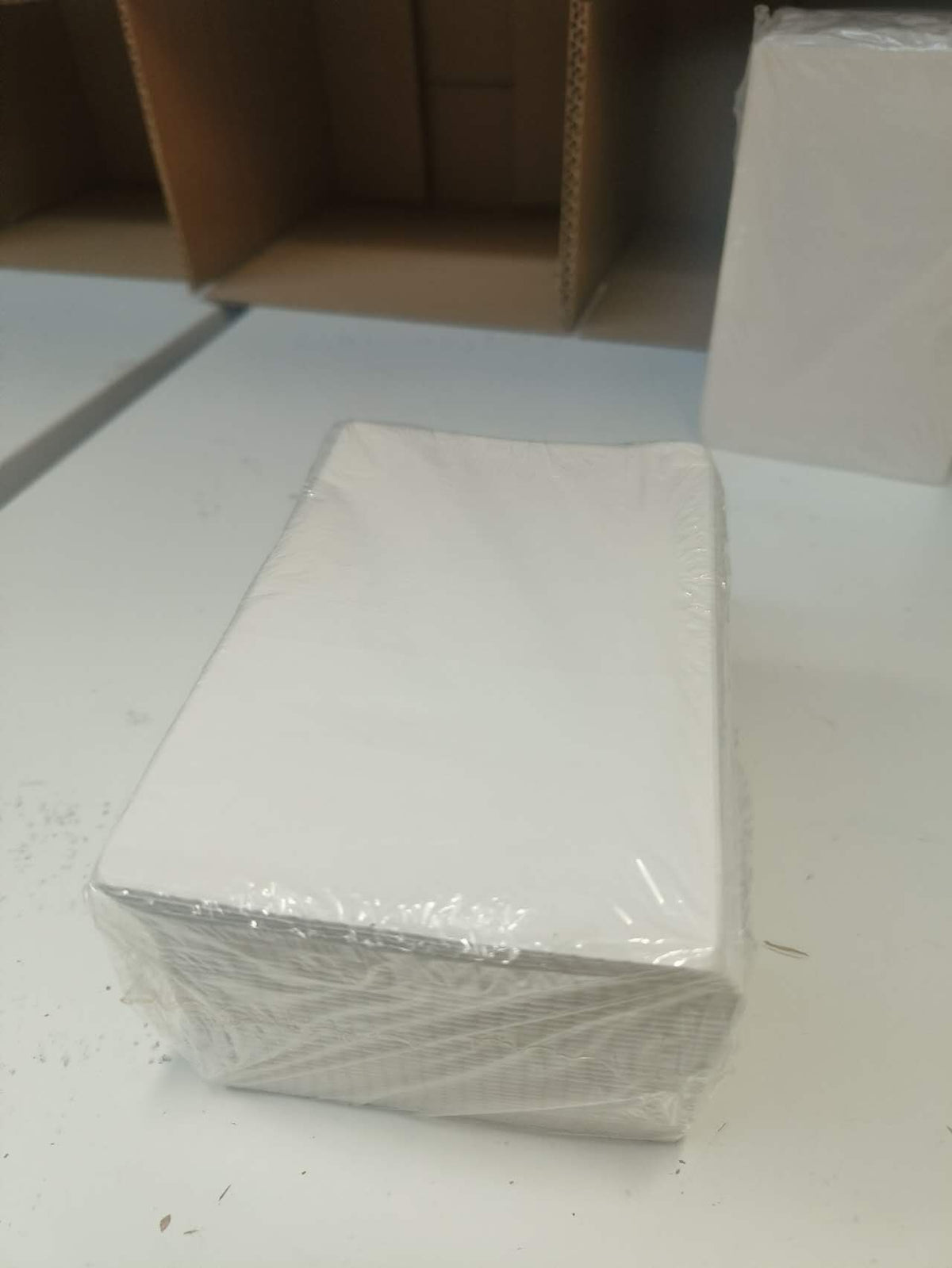 Lämpöetiketit 100 × 150 mm, 500 kpl, päällekkäin