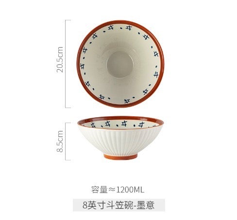 DJY MOYI Ramen porcelain bowl 8 inches