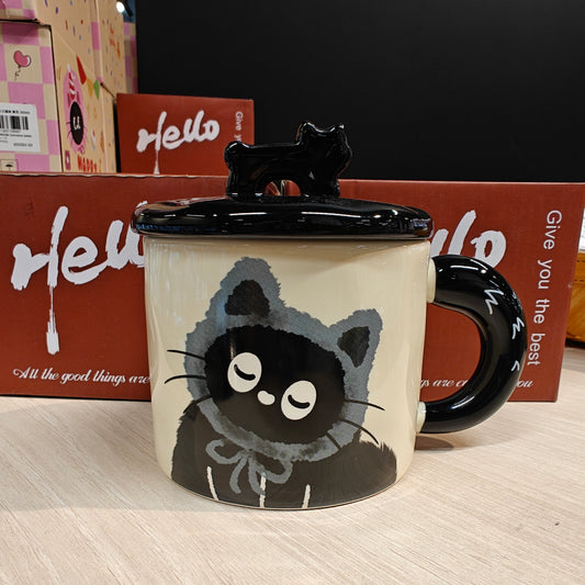 DJY Blue Cat Mug 360ml