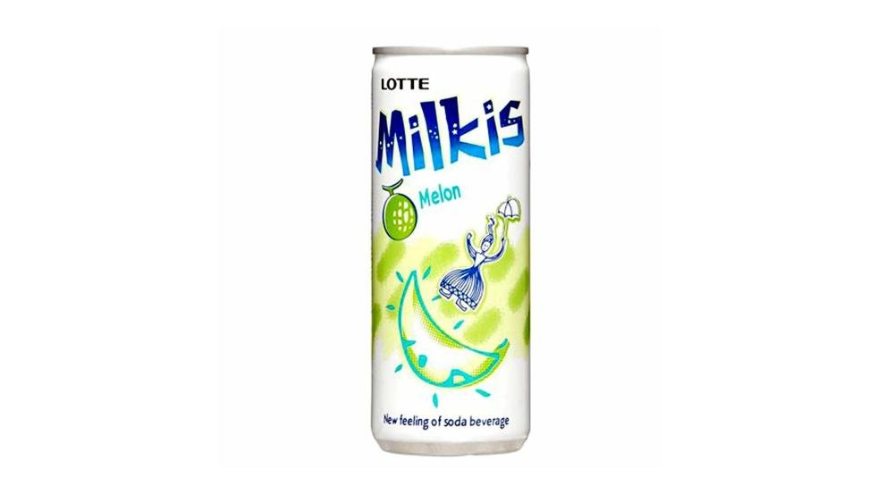 Lotte/LOTTE Milkis Soda Melon/乐天哈密瓜苏打饮料 250ml