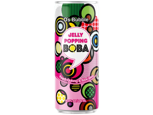 O's bubble Boba Drink Peach Oolong&Aloe Vera 240ml