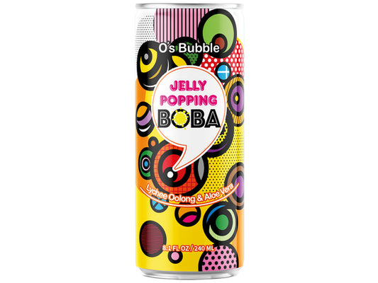 O's bubble Boba Drink Lychee Oolong&Aloe Vera 240ml