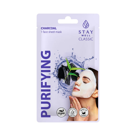 STAY Well Classic sheet mask - CHARCOAL Purifying 22g