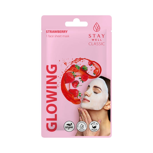 STAY Well Classic sheet mask - STRAWBERRY Glowing 22g