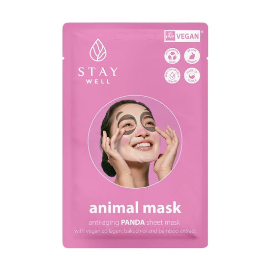 STAY WELL Animal Mask – PANDA 20g