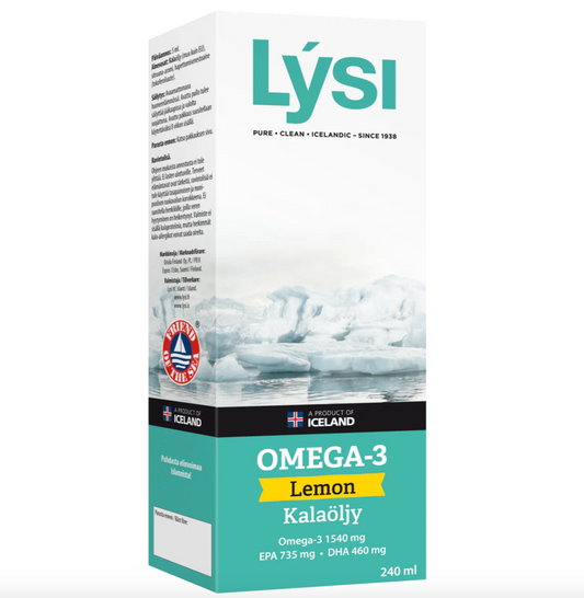 Lysi Omega-3 Lemon Fish Oil Lemon 240ml