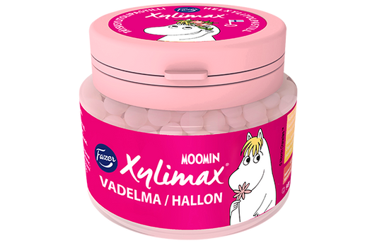 Fazer Xylimax Moomin raspberry pastille 90g